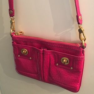 Hot Pink Patent Leather Marc Jacobs Crossbody Bag